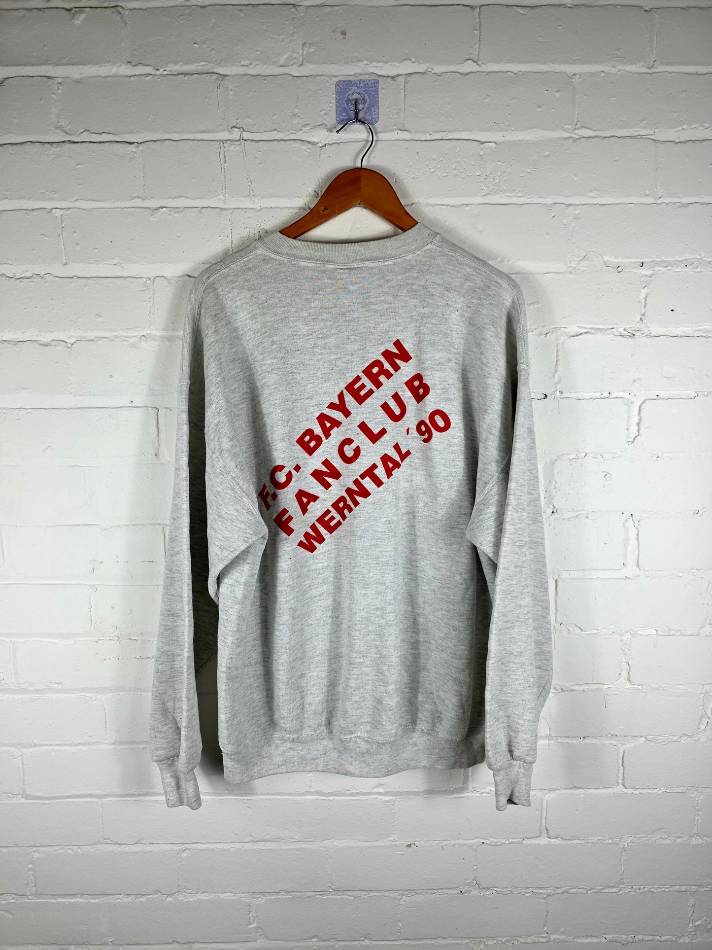 Jerzees Bayern Munich 1990s Signed Fan Club Sweatshirt XL