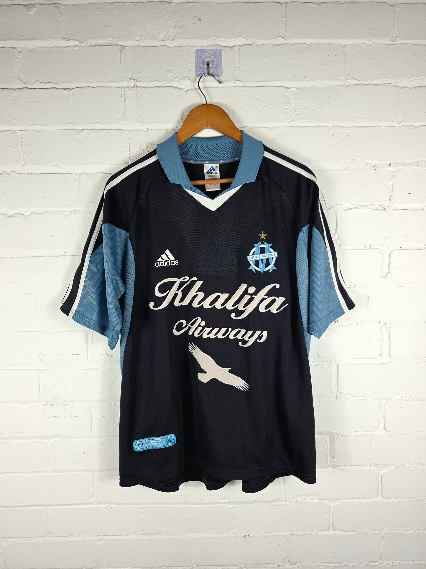 Adidas Marseille 2001/02 'Ba 8' Away Shirt Large