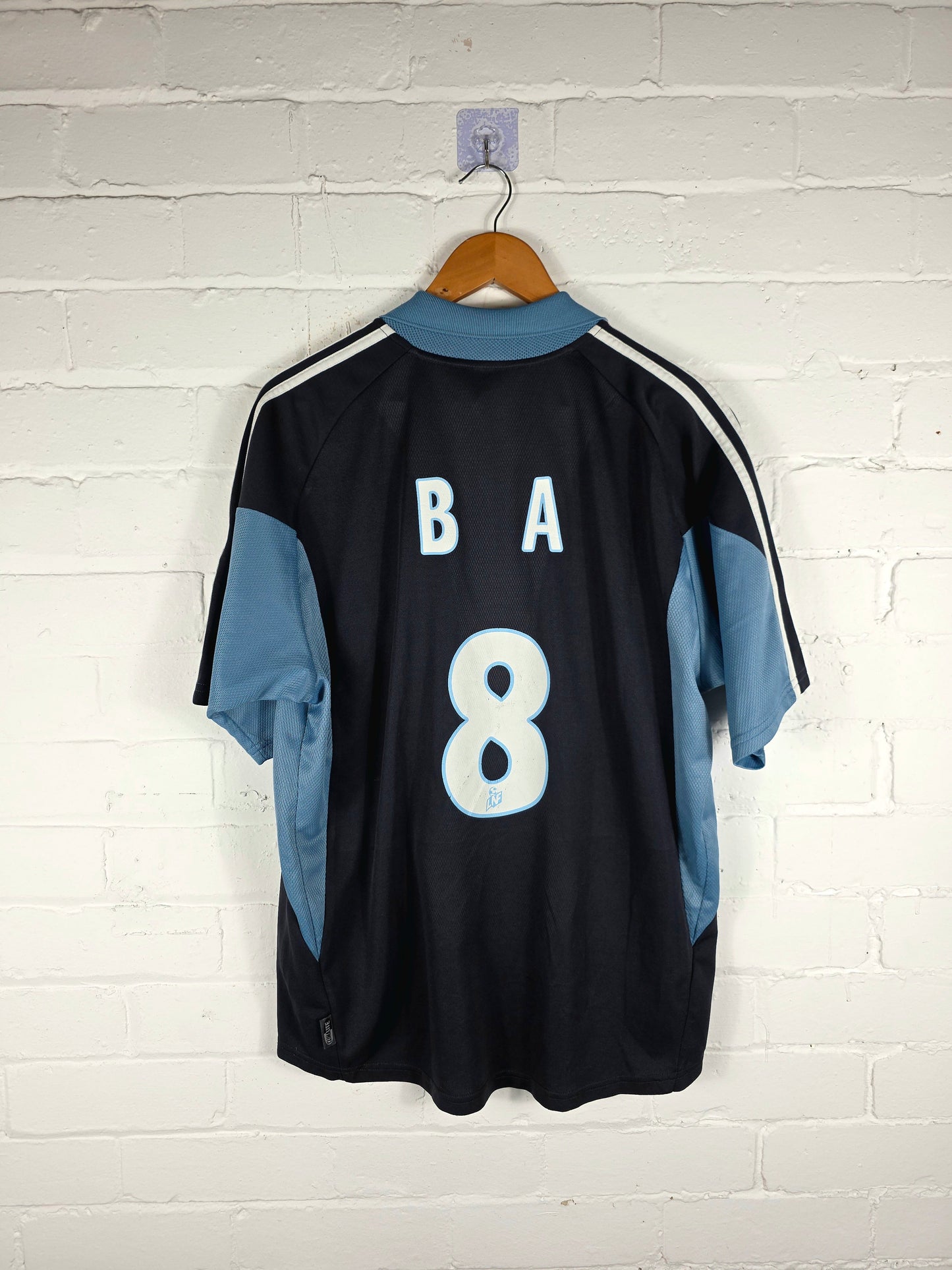 Adidas Marseille 2001/02 'Ba 8' Away Shirt Large
