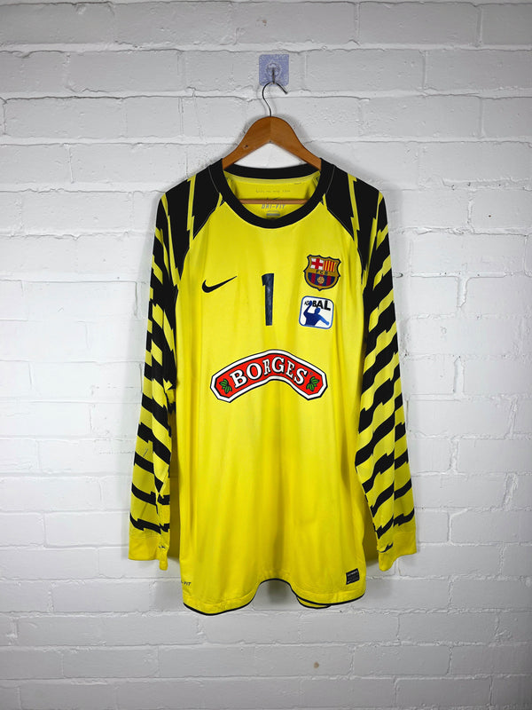 Nike Barcelona 2010/11 'Sjostrand 1' Long Sleeve Match Issue Handball Goalkeeper Shirt XXL