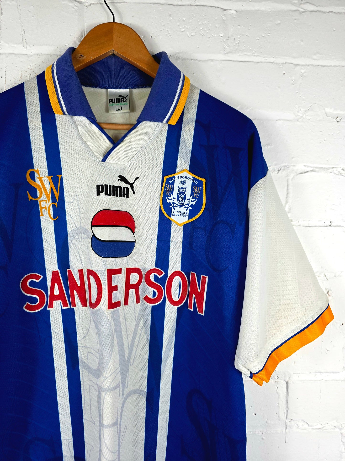 Puma Sheffield Wednesday 1995/97 Home Shirt Large