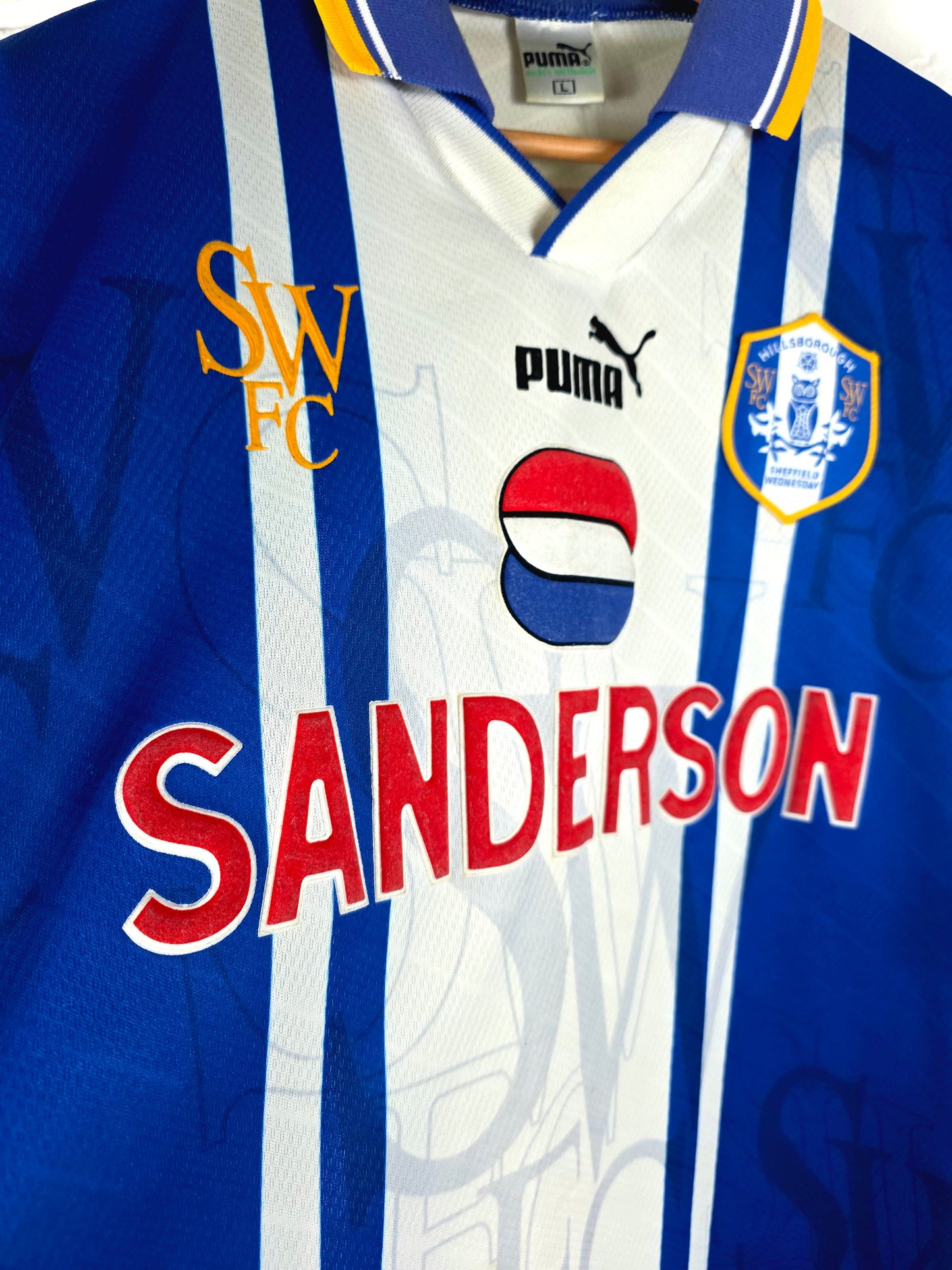 Puma Sheffield Wednesday 1995/97 Home Shirt Large