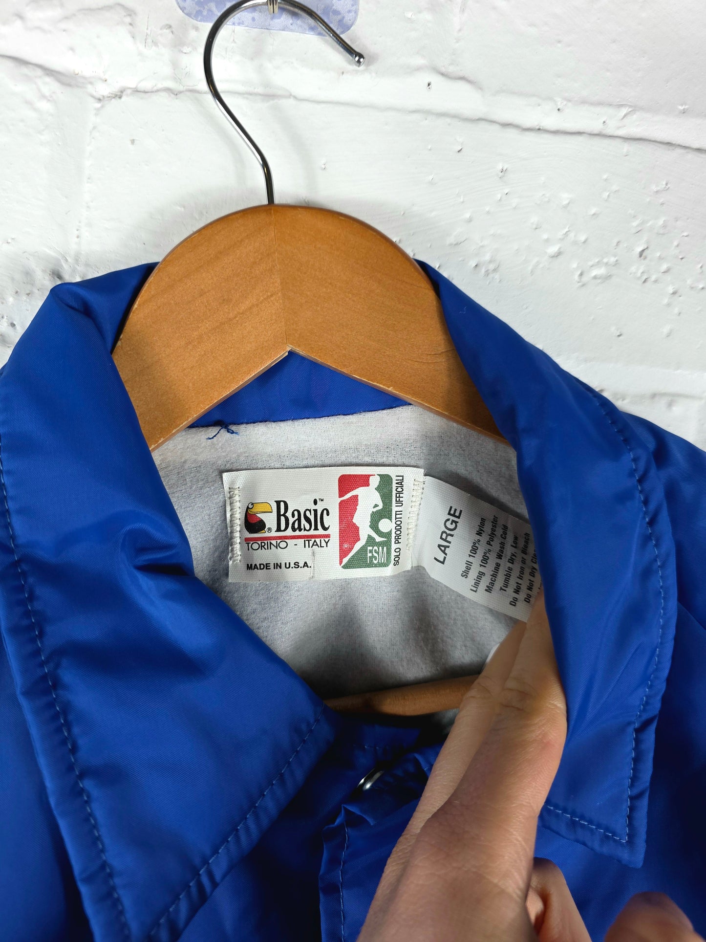 Basic Atalanta 1990s Button Up Jacket Large