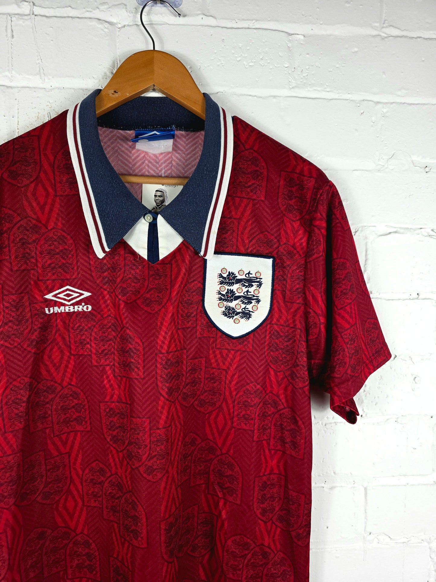 Umbro England 1993/95 Away Shirt Medium