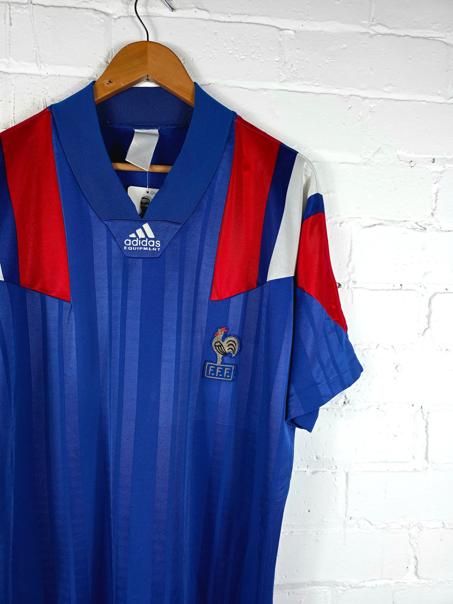 Adidas France 1992/94 Home Shirt Large