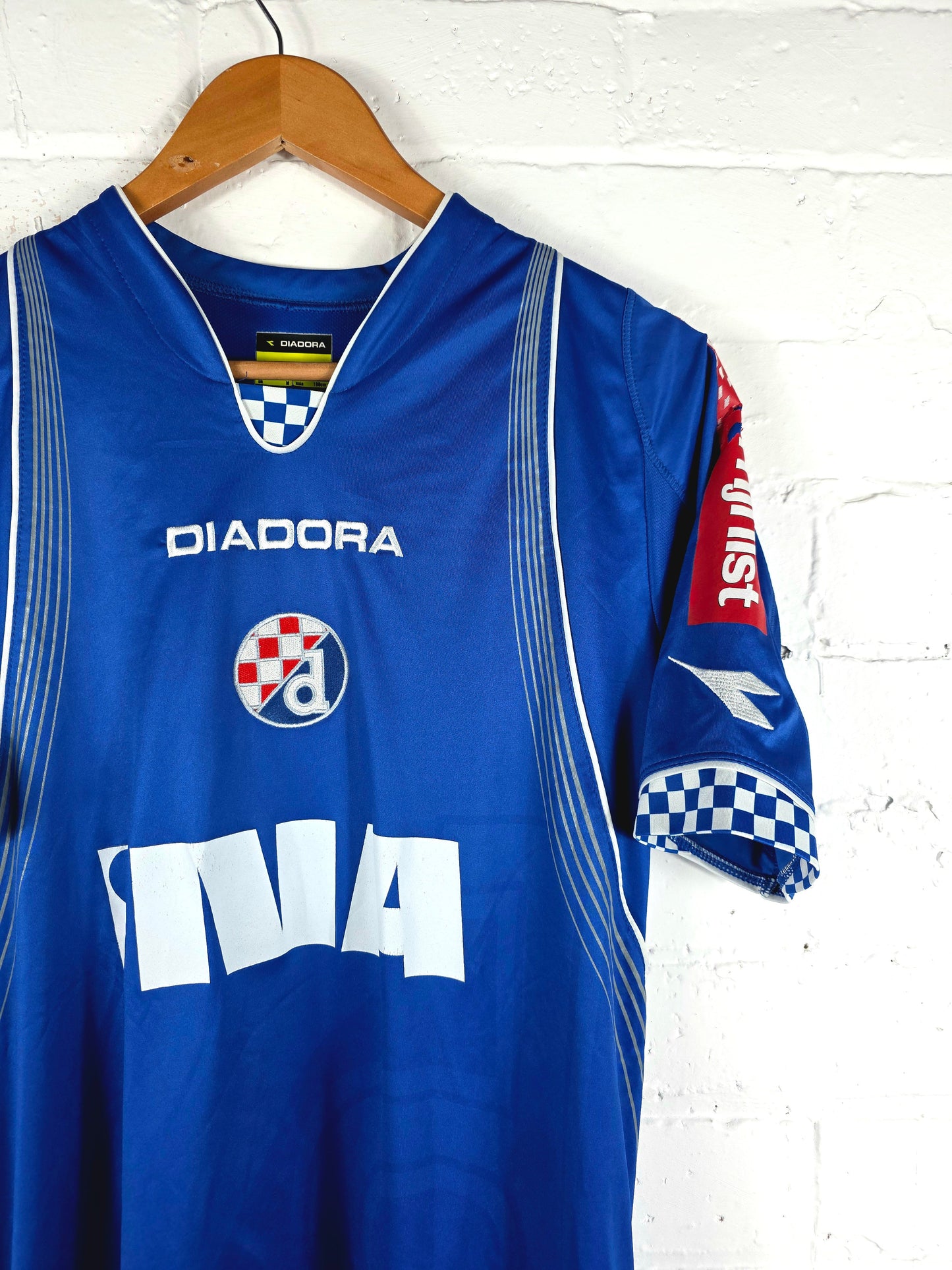 Diadora Dinamo Zagreb 2007/08 Youth Match Issue Home Shirt Medium
