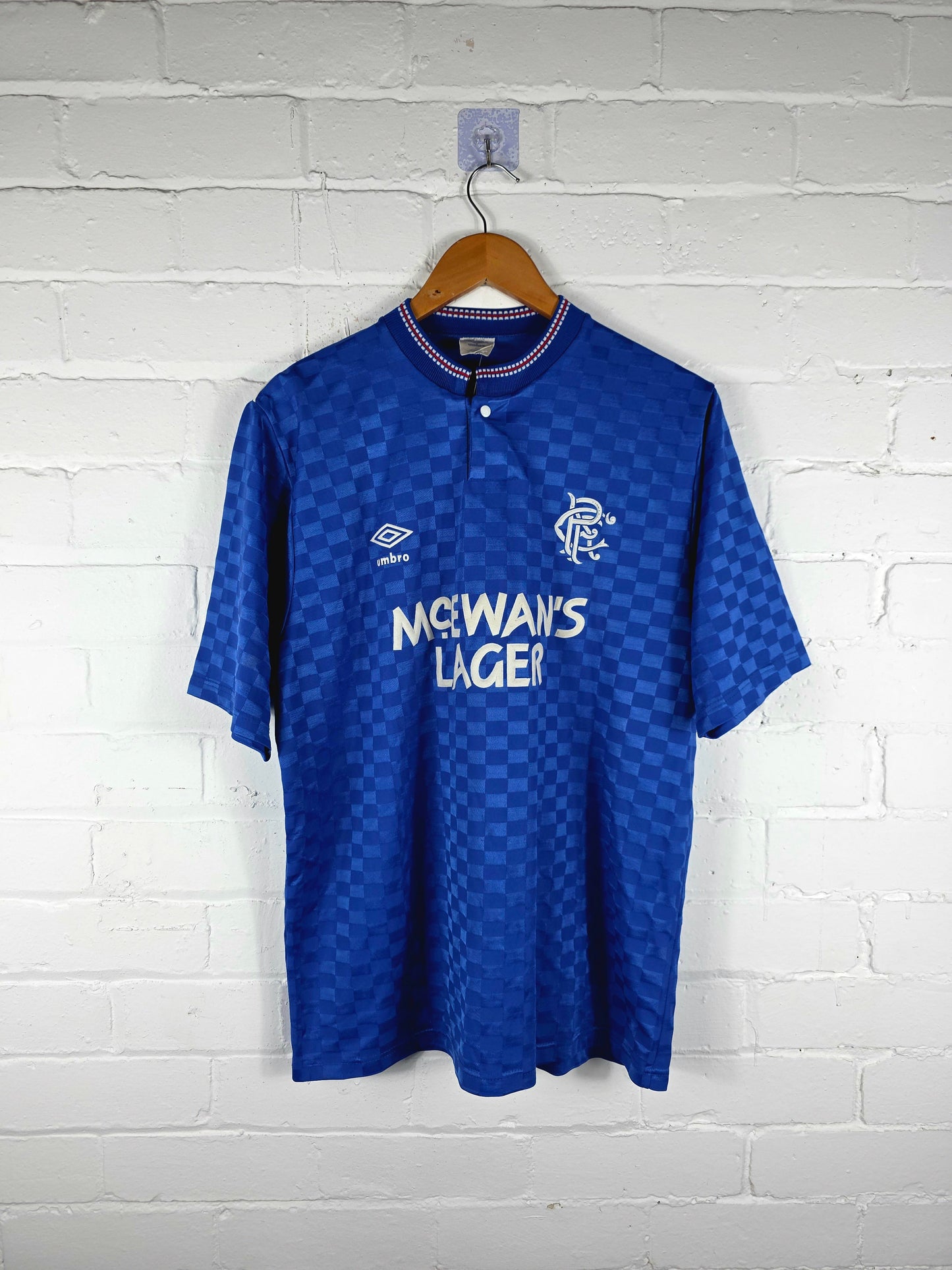 Umbro Rangers 1987/90 Home Shirt Large