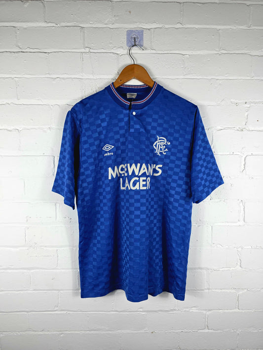 Umbro Rangers 1987/90 Home Shirt Large
