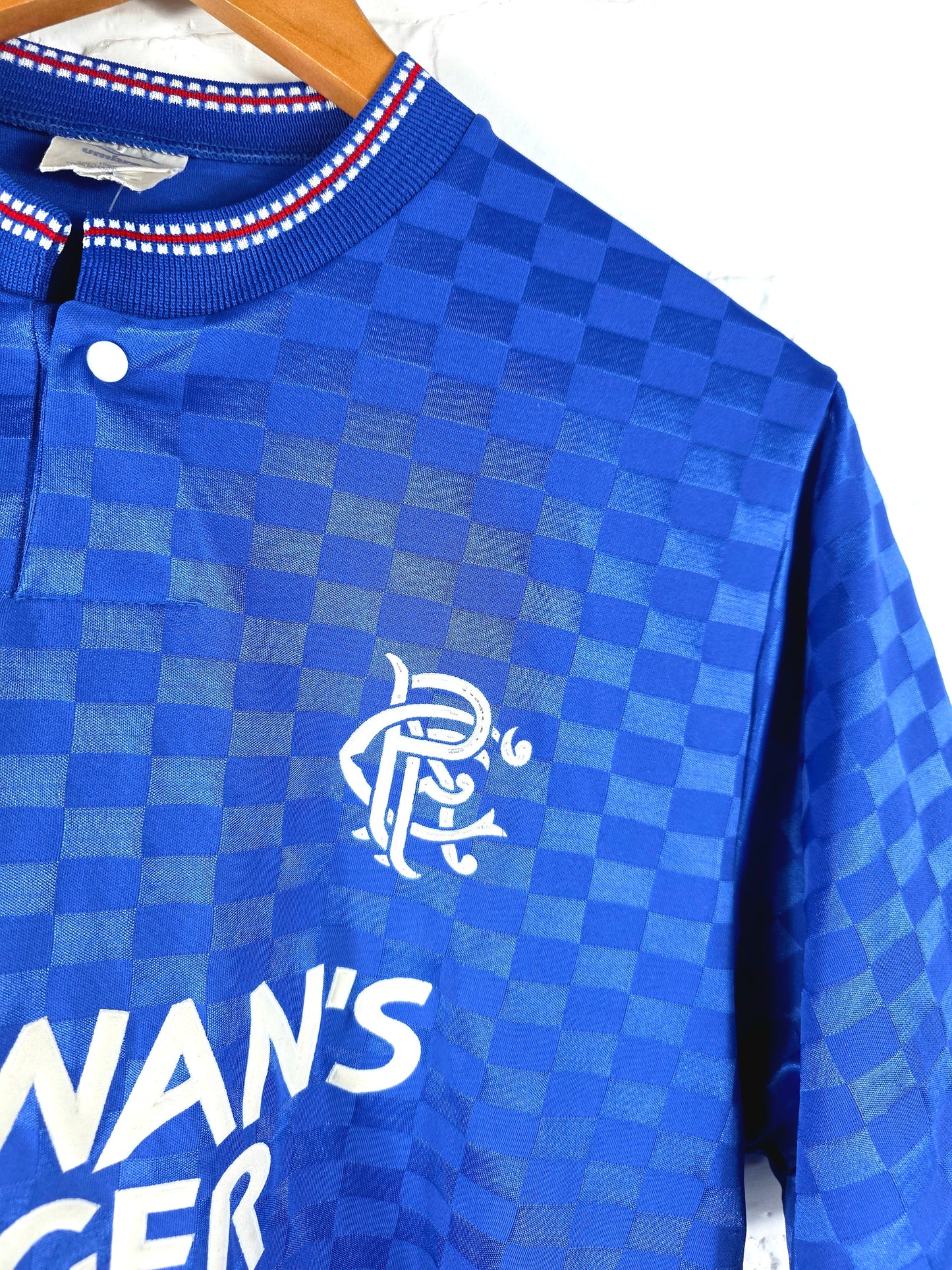 Umbro Rangers 1987/90 Home Shirt Large