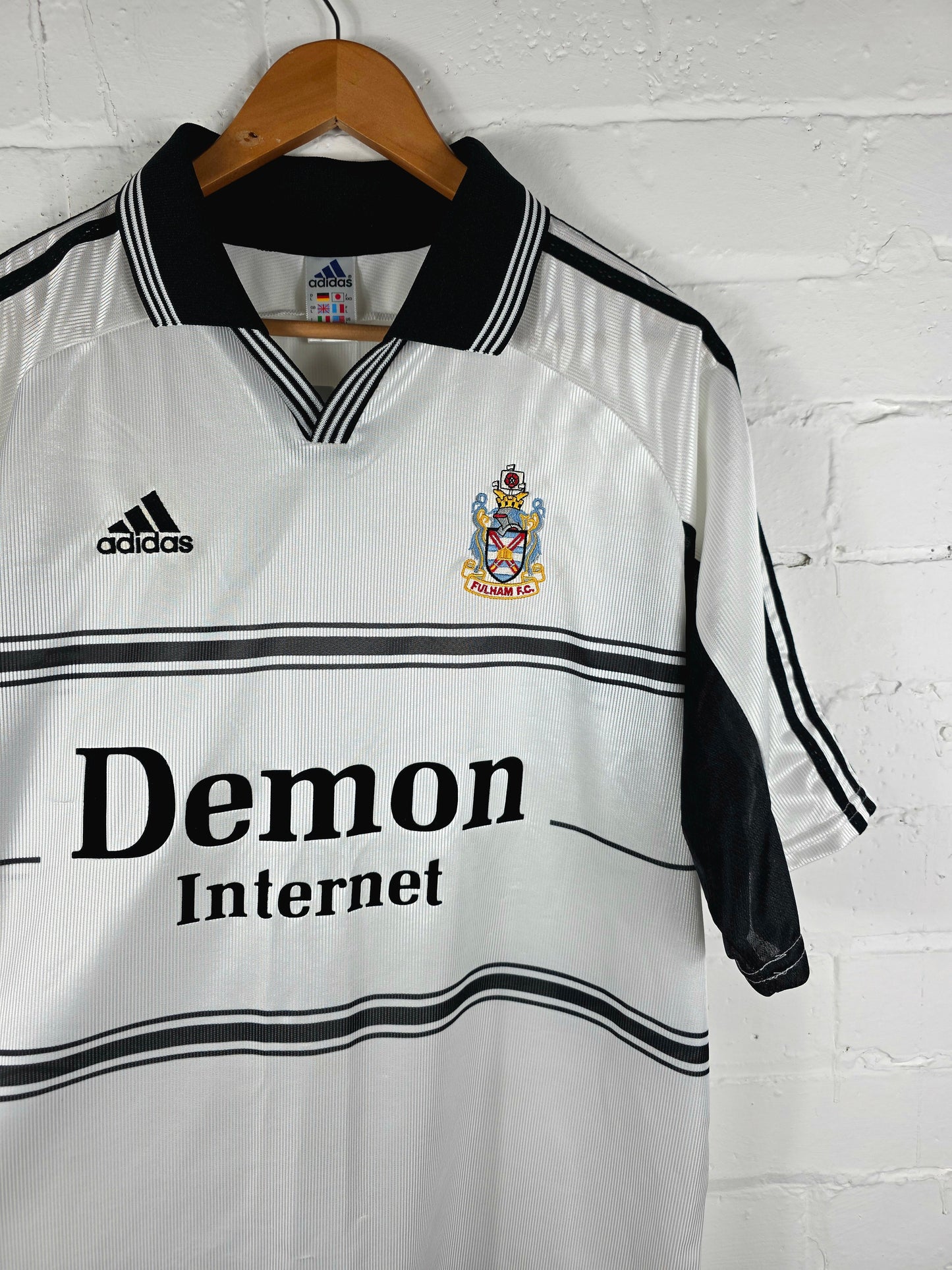 Adidas Fulham 1999/2001 Home Shirt Large