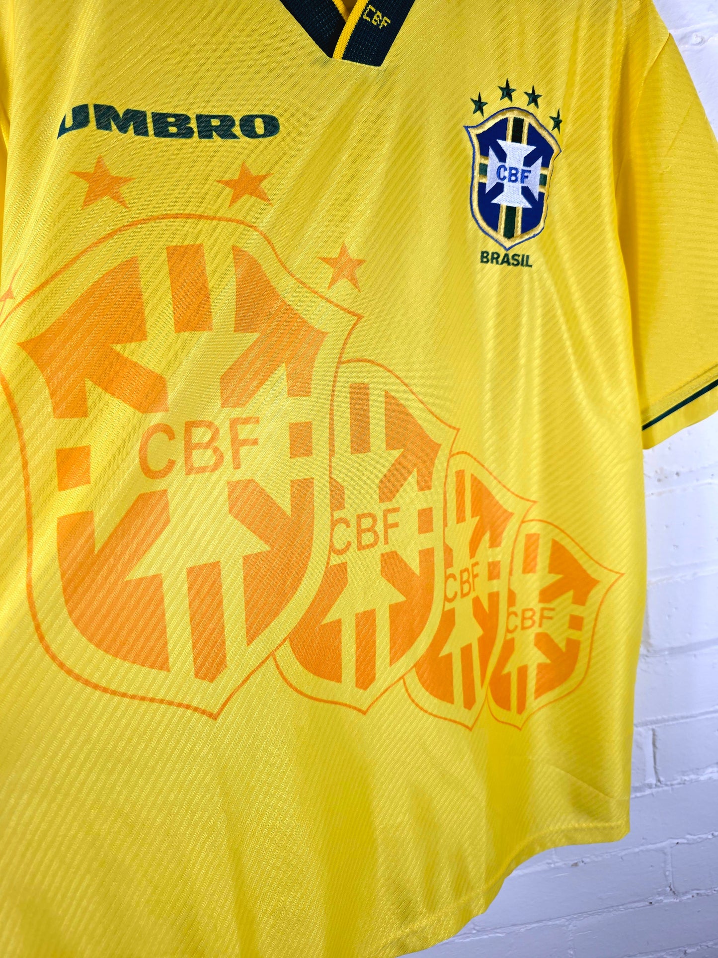Umbro Brazil 1994/97 Home Shirt Large