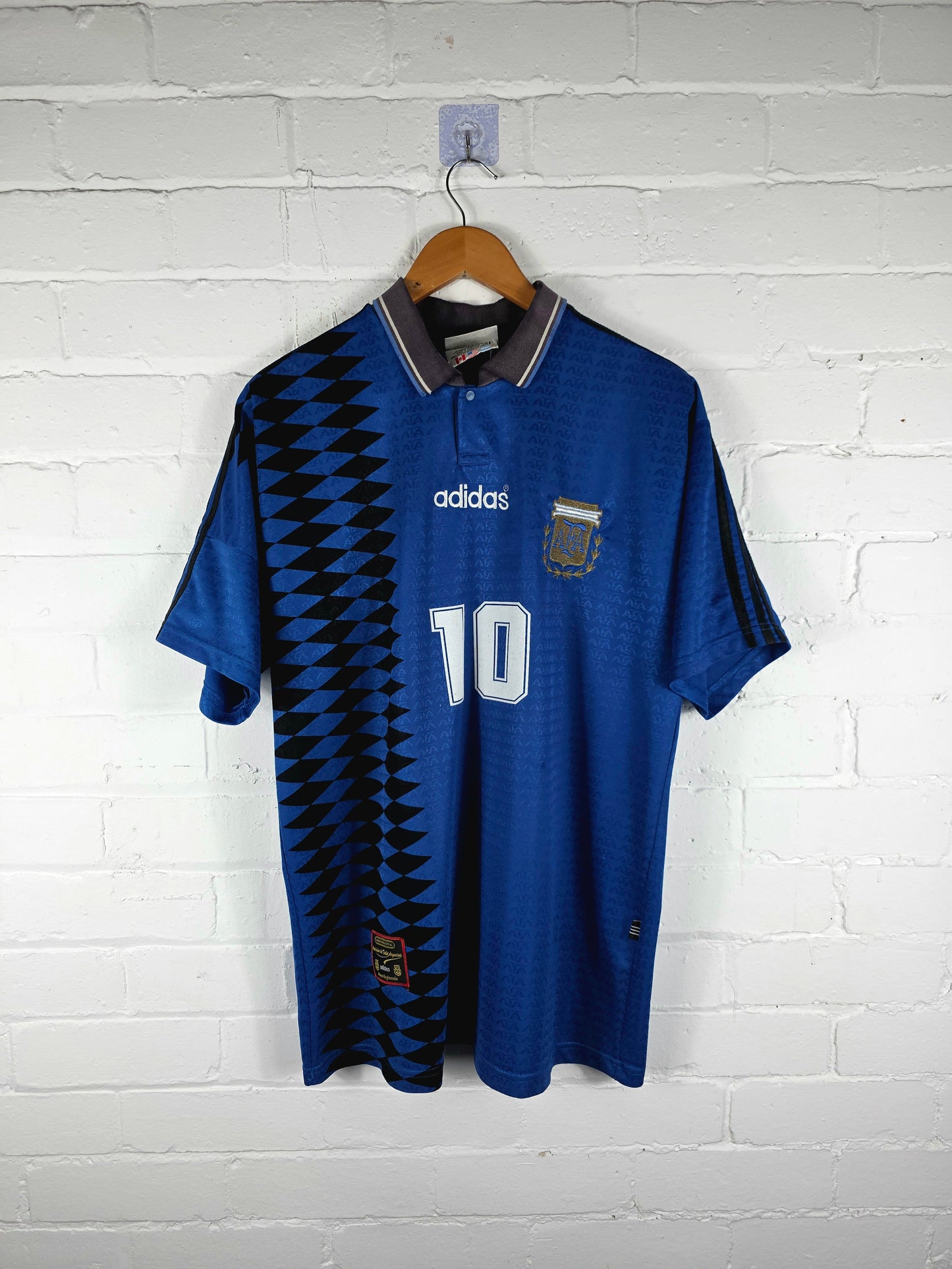 Adidas Argentina 1994 'Maradona 10' Away Shirt Large