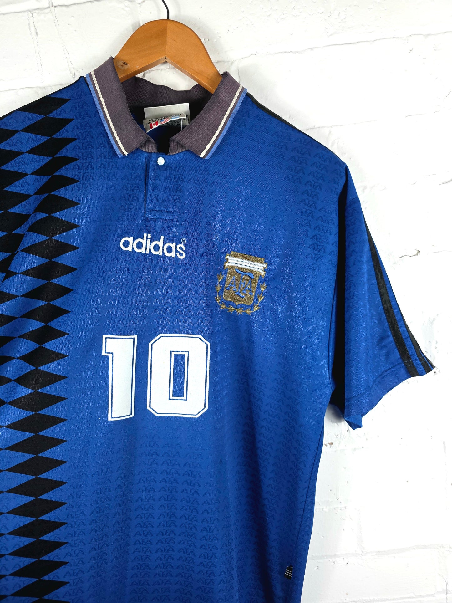 Adidas Argentina 1994 'Maradona 10' Away Shirt Large
