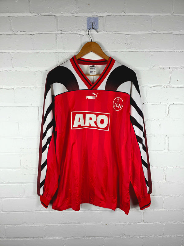 Puma FC Nurnberg 1995/96 Long Sleeve Home Shirt Large