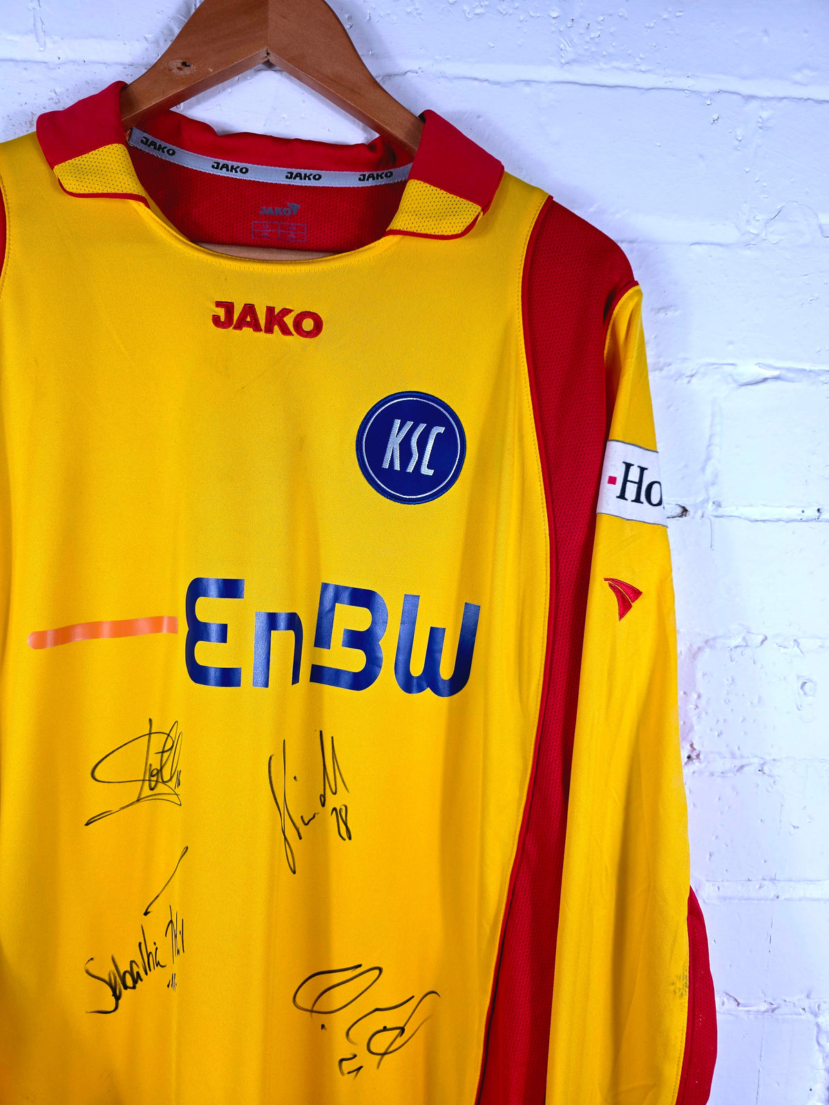 Jako Karlsruher SC 2007/09 'Freis 18' Long Sleeve Match Issue Third Shirt Large