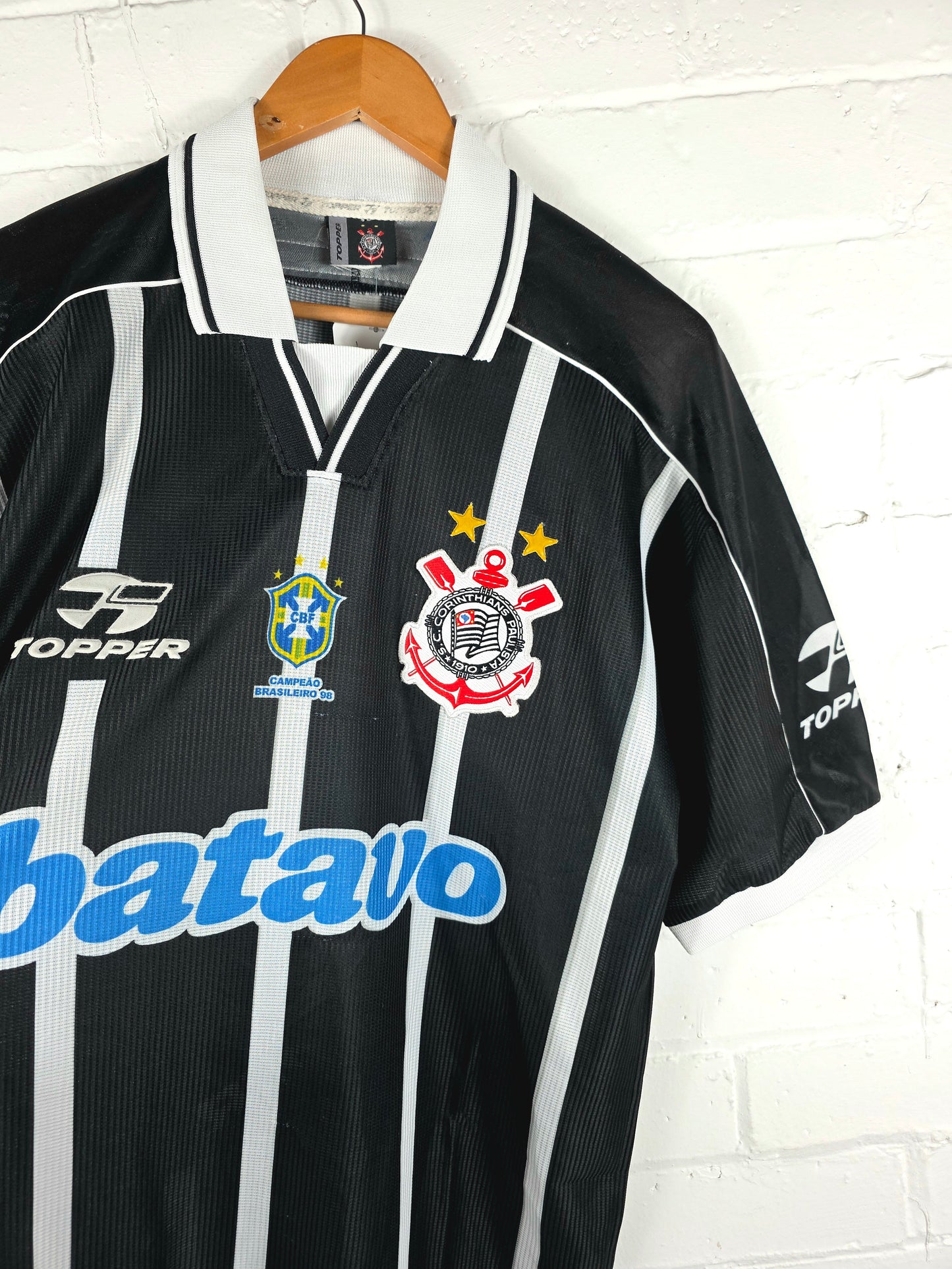 Topper Corinthians 1999 '7 (Marcelinho Carioca)' Away Shirt Large