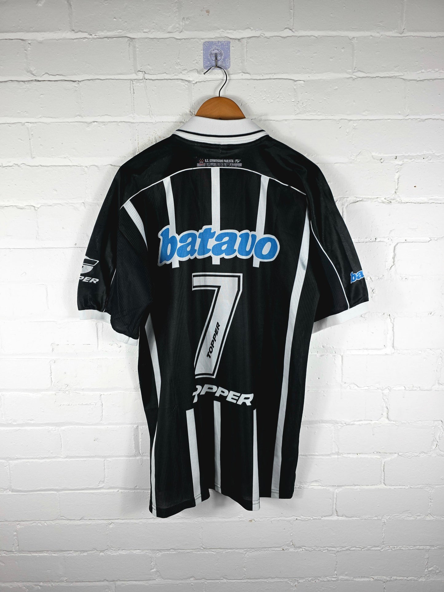 Topper Corinthians 1999 '7 (Marcelinho Carioca)' Away Shirt Large