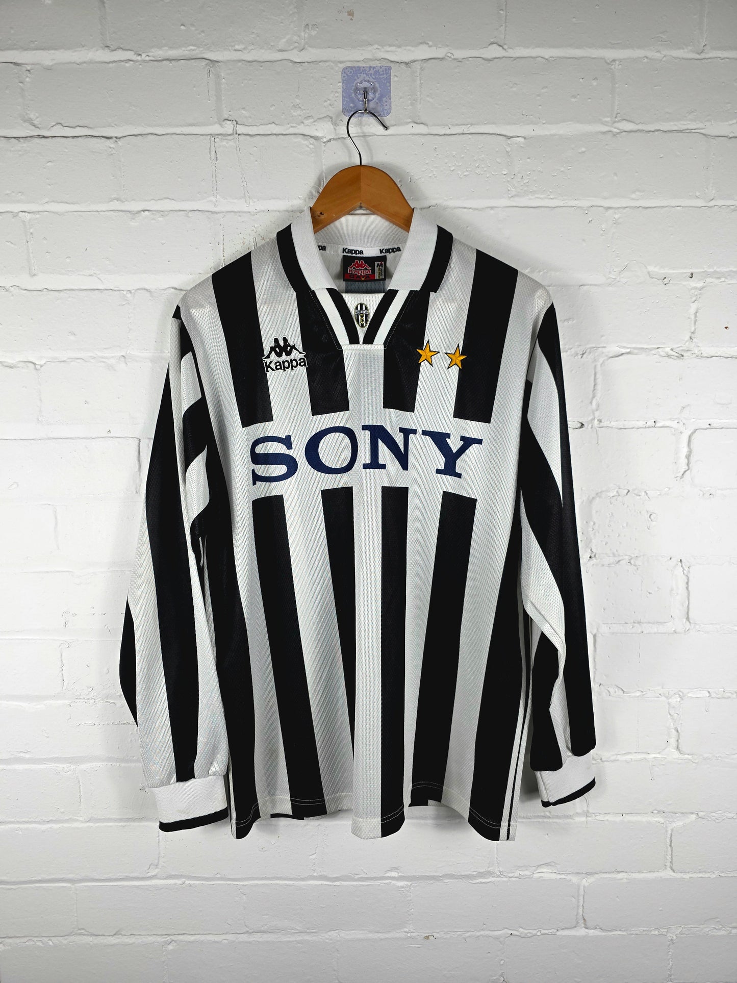 Kappa Juventus 1995/97 Long Sleeve Home Shirt Medium