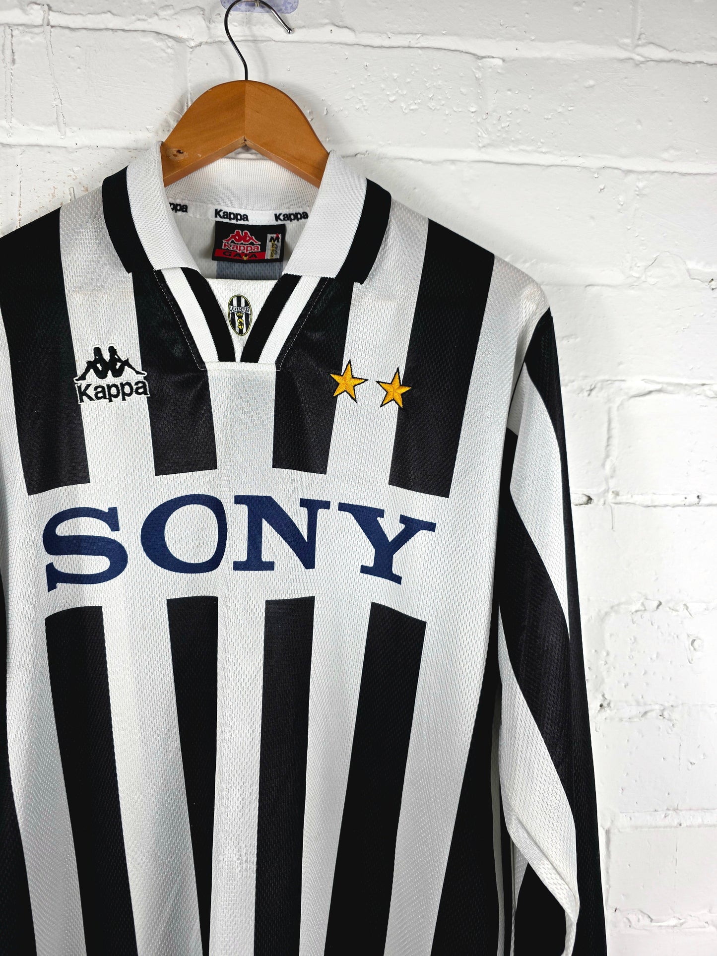 Kappa Juventus 1995/97 Long Sleeve Home Shirt Medium