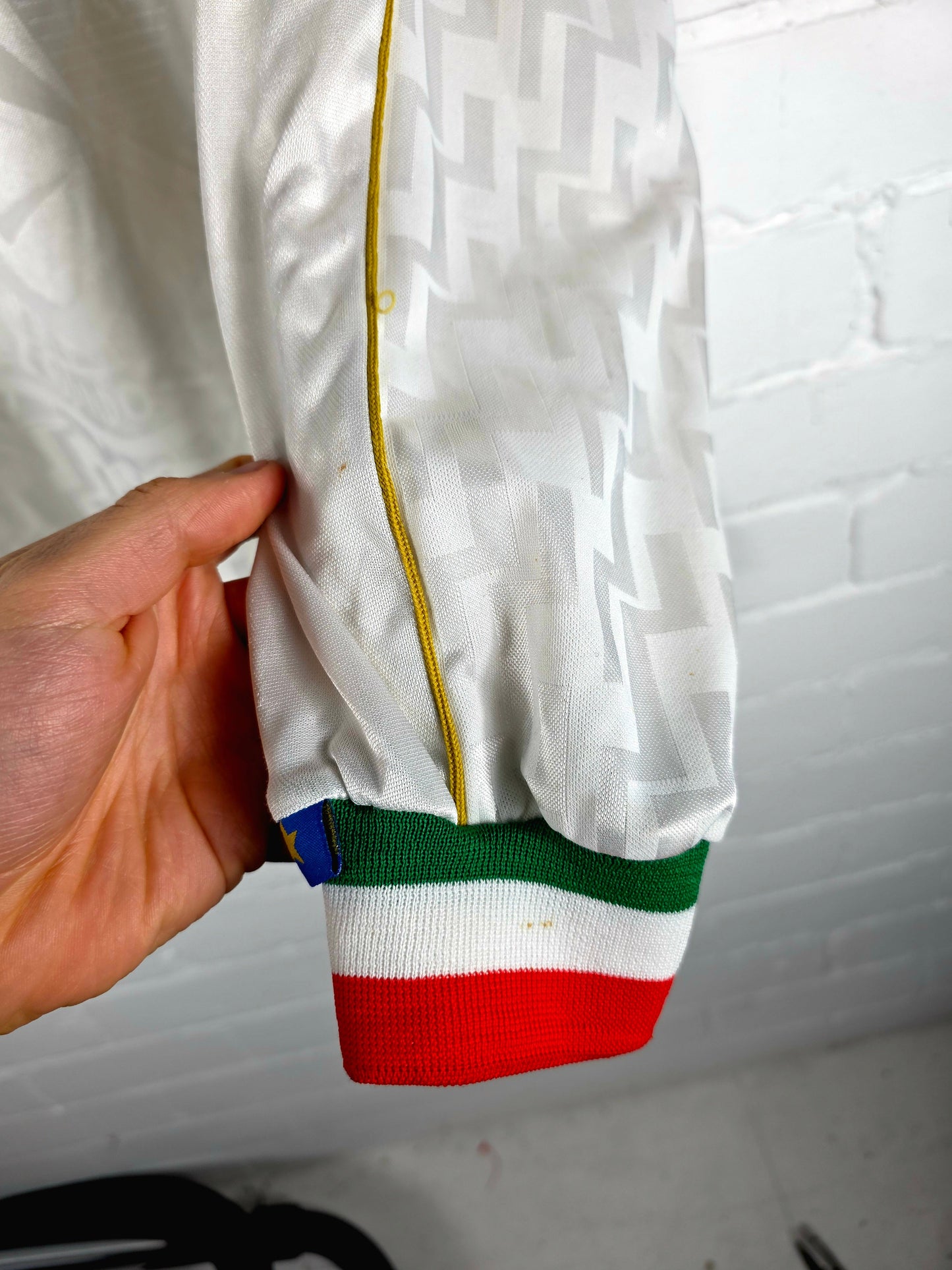 Nike Italy 1995/96 Long Sleeve Match Issue Away Shirt Large