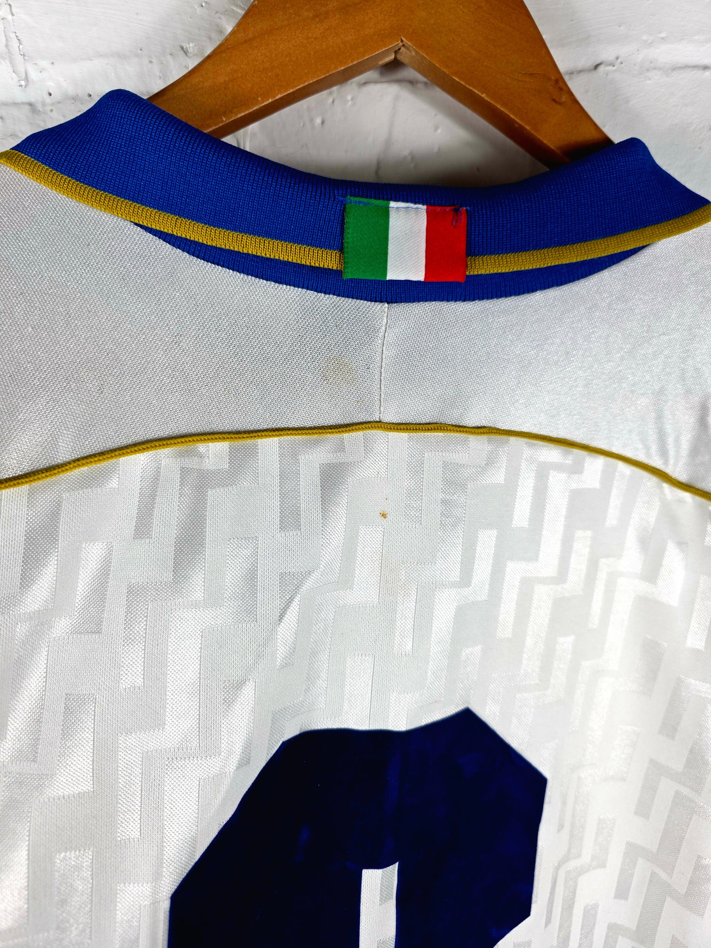 Nike Italy 1995/96 Long Sleeve Match Issue Away Shirt Large