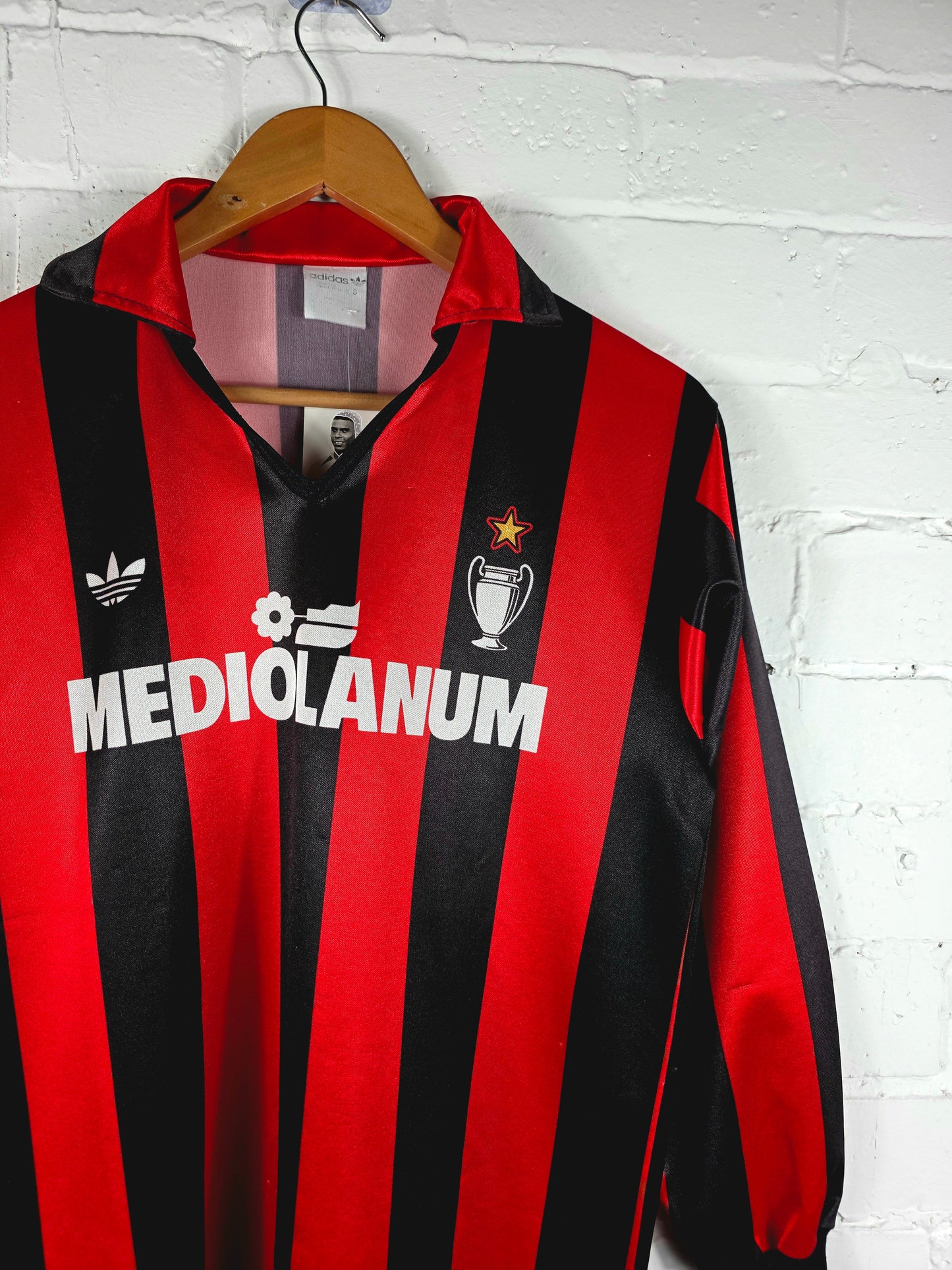 Adidas AC Milan 1990/92 Long Sleeve Home Shirt Small