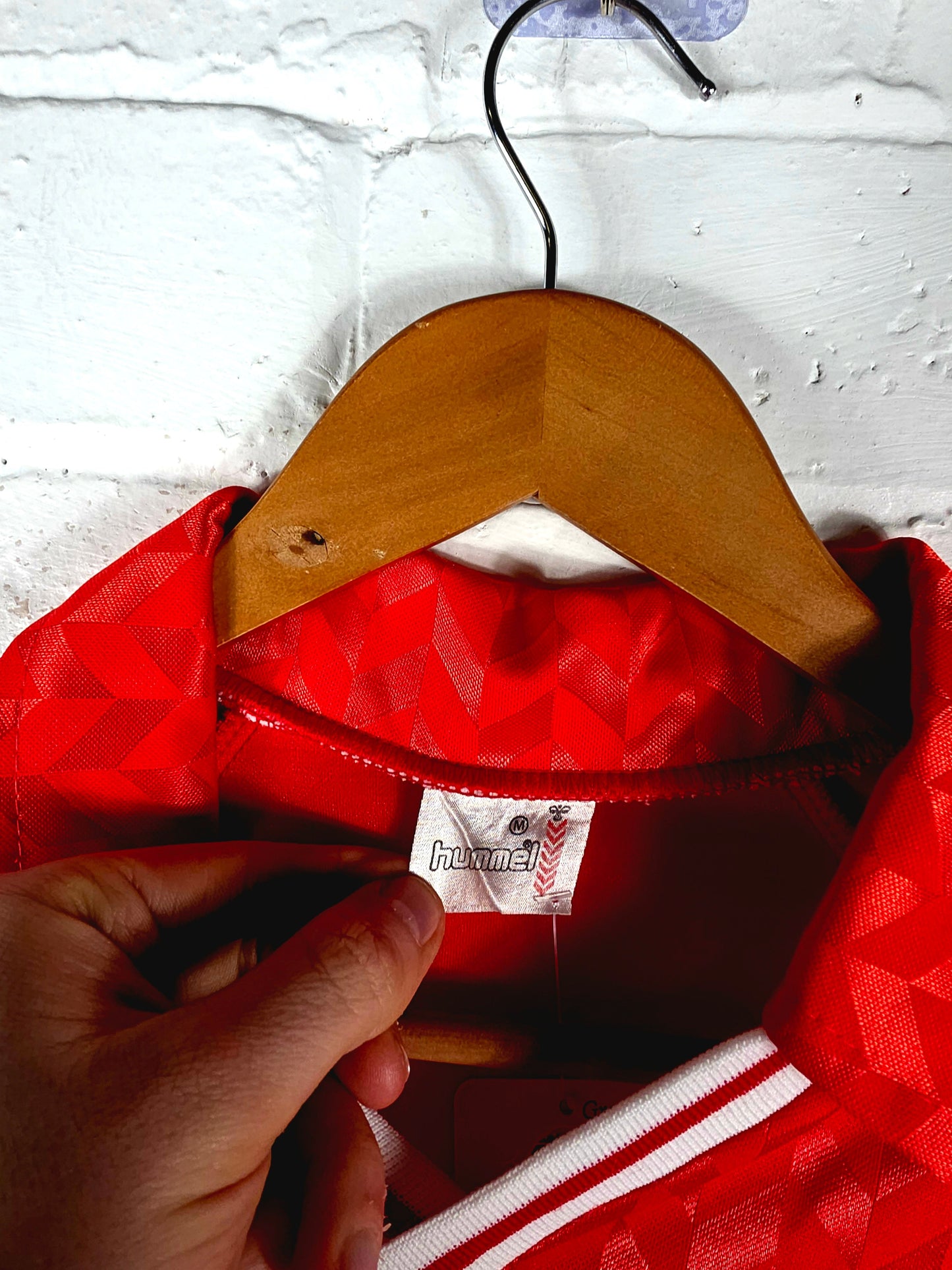 Hummel Wales 1988/90 Long Sleeve Home Shirt Medium
