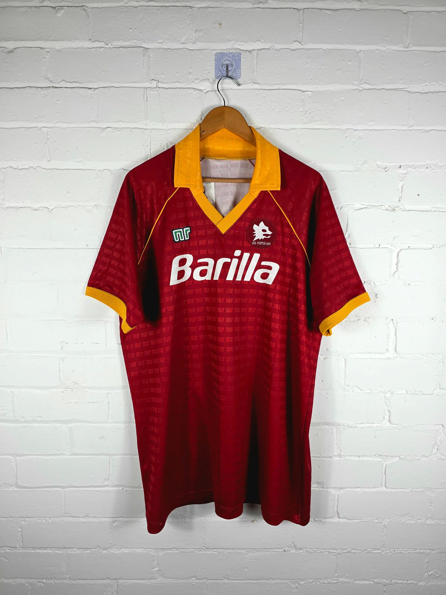 Ennerre Roma 1990/91 Home Shirt XL