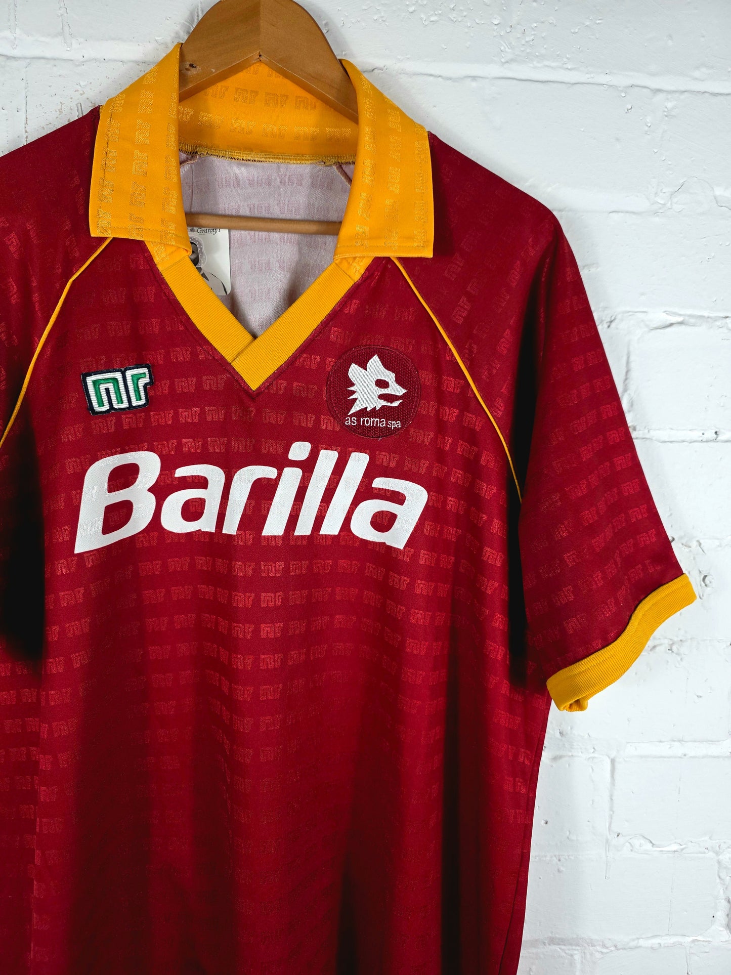 Ennerre Roma 1990/91 Home Shirt XL