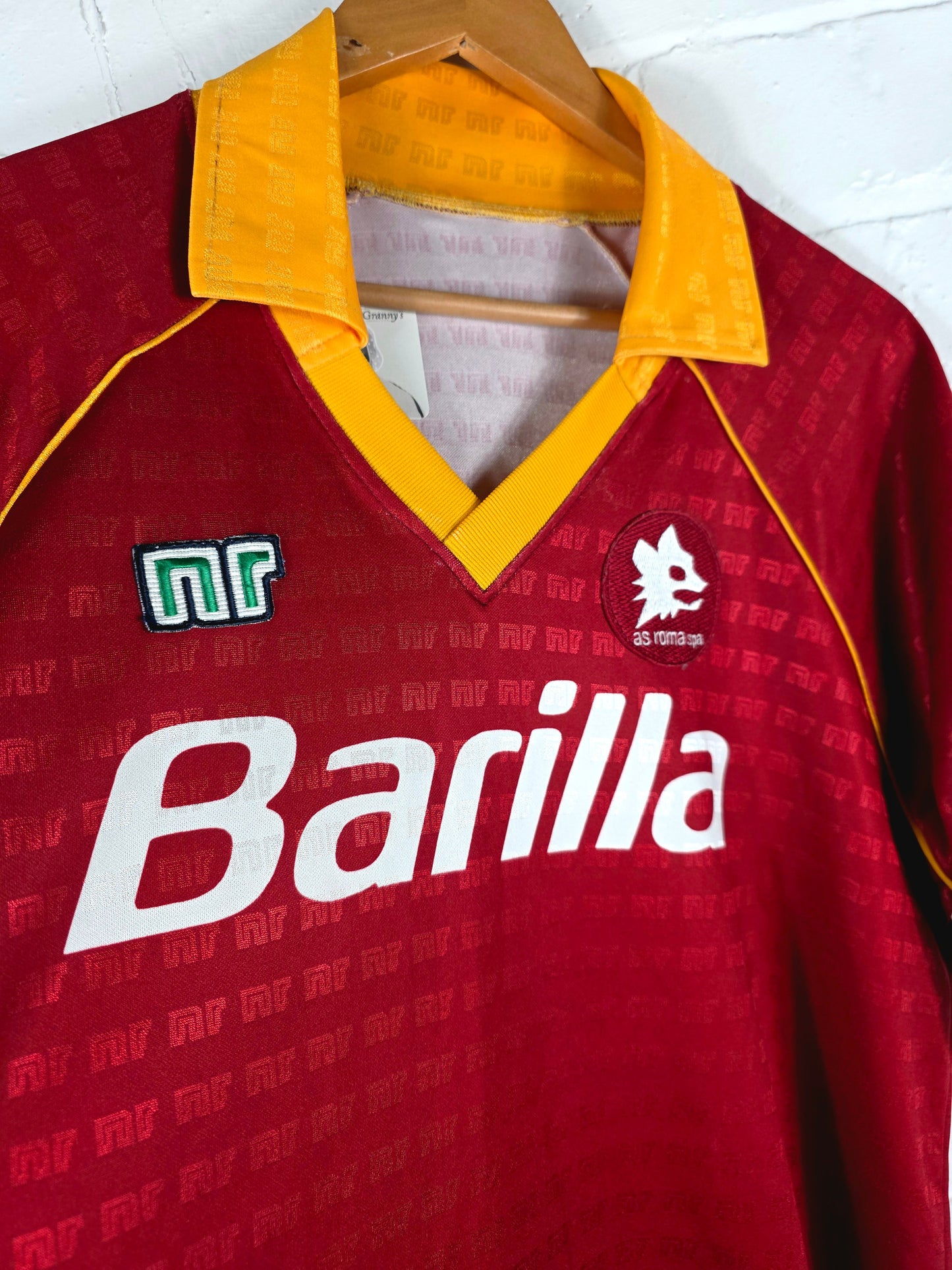 Ennerre Roma 1990/91 Home Shirt XL
