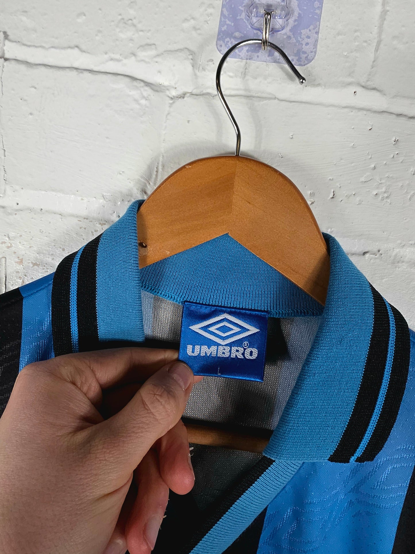 Umbro Inter Milan 1994/95 '9 (Delvecchio)' Match Issue Home Shirt Large