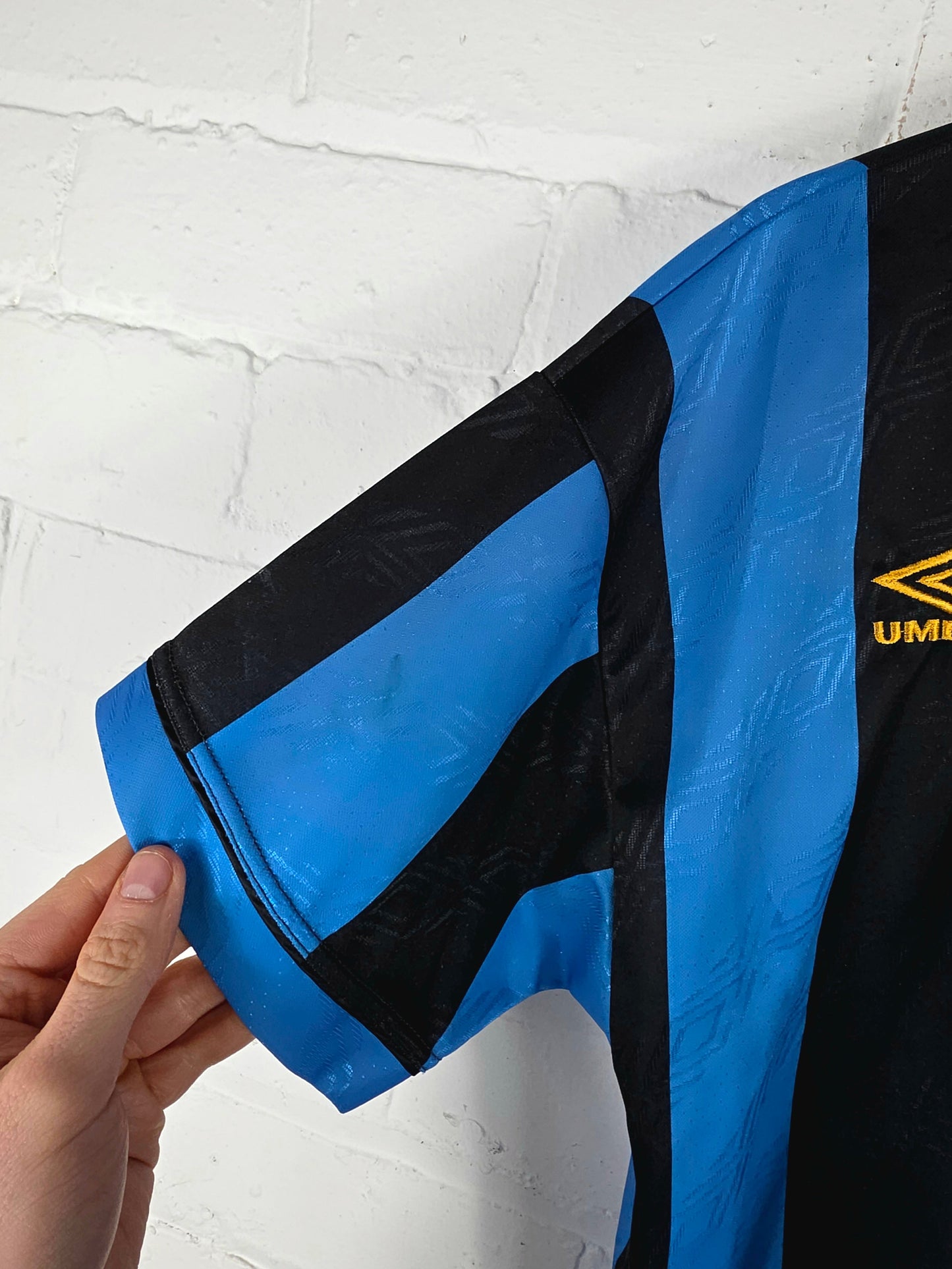 Umbro Inter Milan 1994/95 '9 (Delvecchio)' Match Issue Home Shirt Large