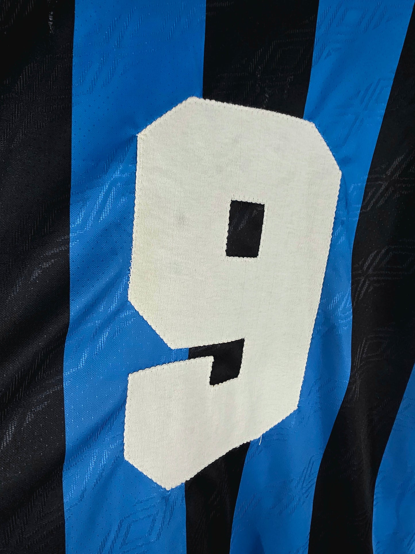 Umbro Inter Milan 1994/95 '9 (Delvecchio)' Match Issue Home Shirt Large