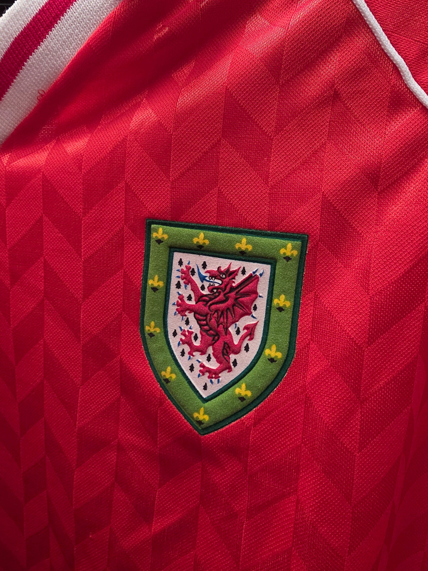 Hummel Wales 1988/90 Long Sleeve Home Shirt Medium