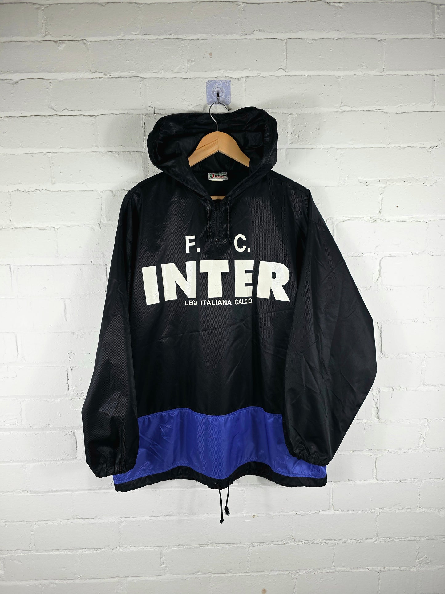 Kappa Inter Milan 1993 Lega Italiana Calcio Graphic Print Windbreaker Jacket Large