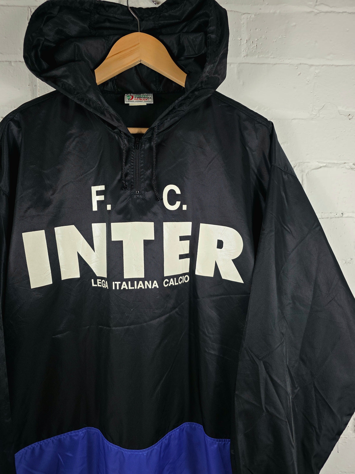Kappa Inter Milan 1993 Lega Italiana Calcio Graphic Print Windbreaker Jacket Large