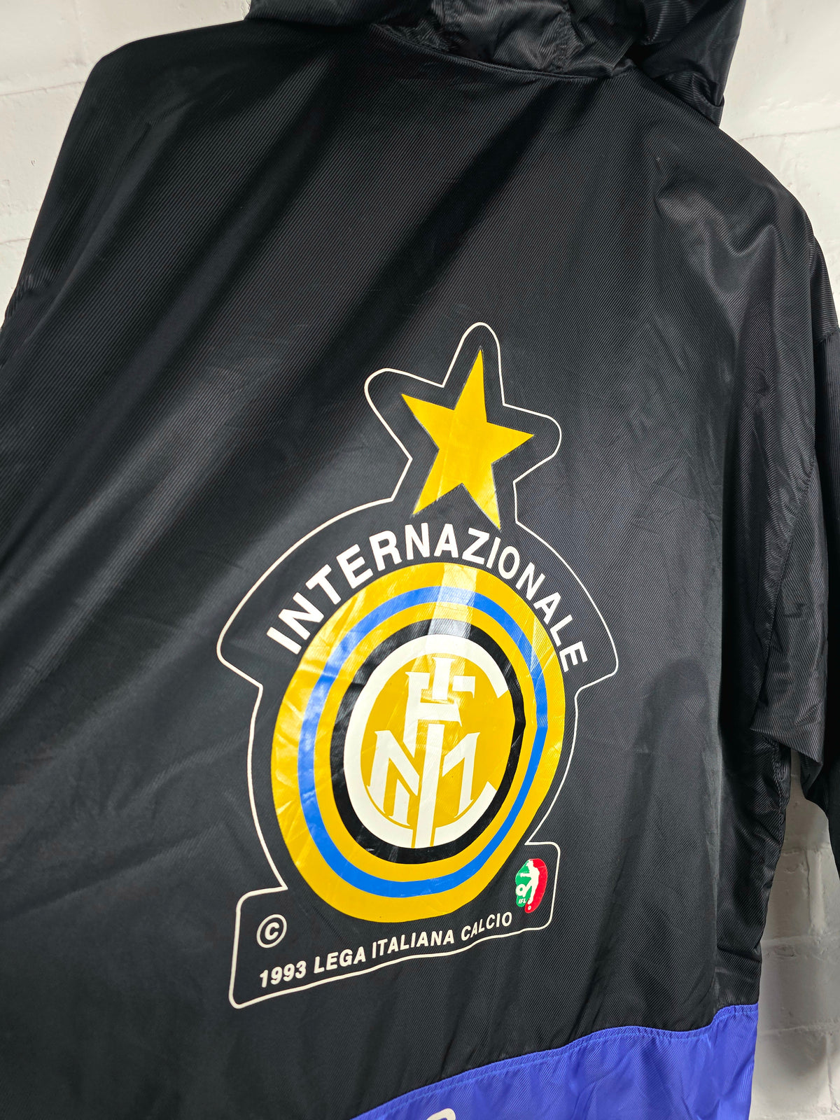 Kappa Inter Milan 1993 Lega Italiana Calcio Graphic Print Windbreaker Jacket Large