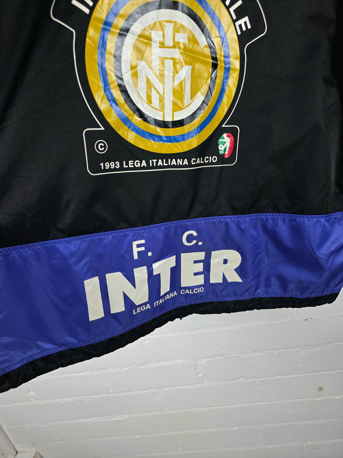 Kappa Inter Milan 1993 Lega Italiana Calcio Graphic Print Windbreaker Jacket Large