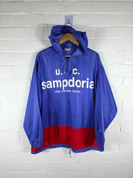 Kappa Sampdoria 1993 Lega Italiana Calcio Graphic Print Windbreaker Jacket Large