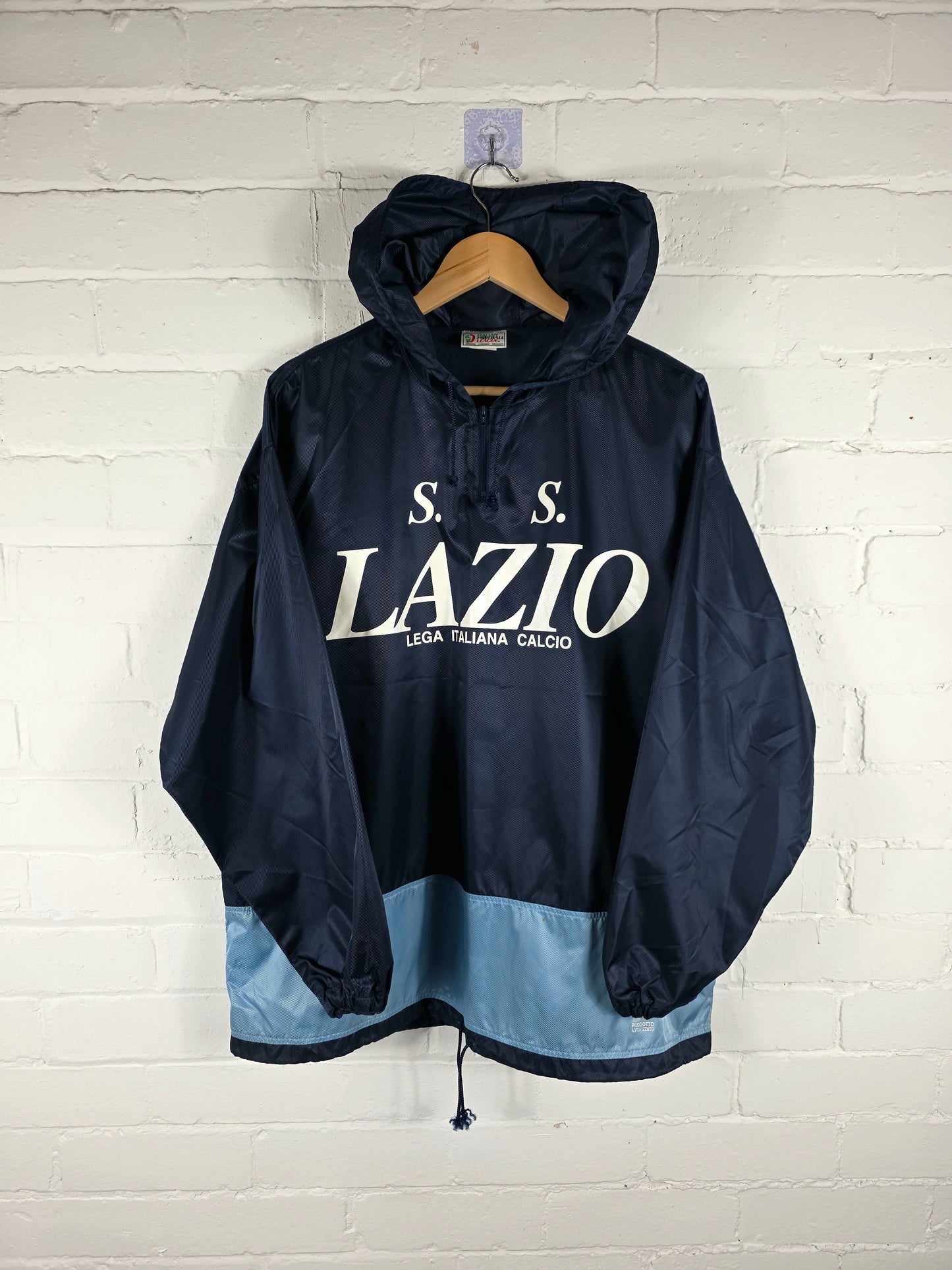 Kappa Lazio 1993 Lega Italiana Calcio Graphic Print Windbreaker Jacket Large