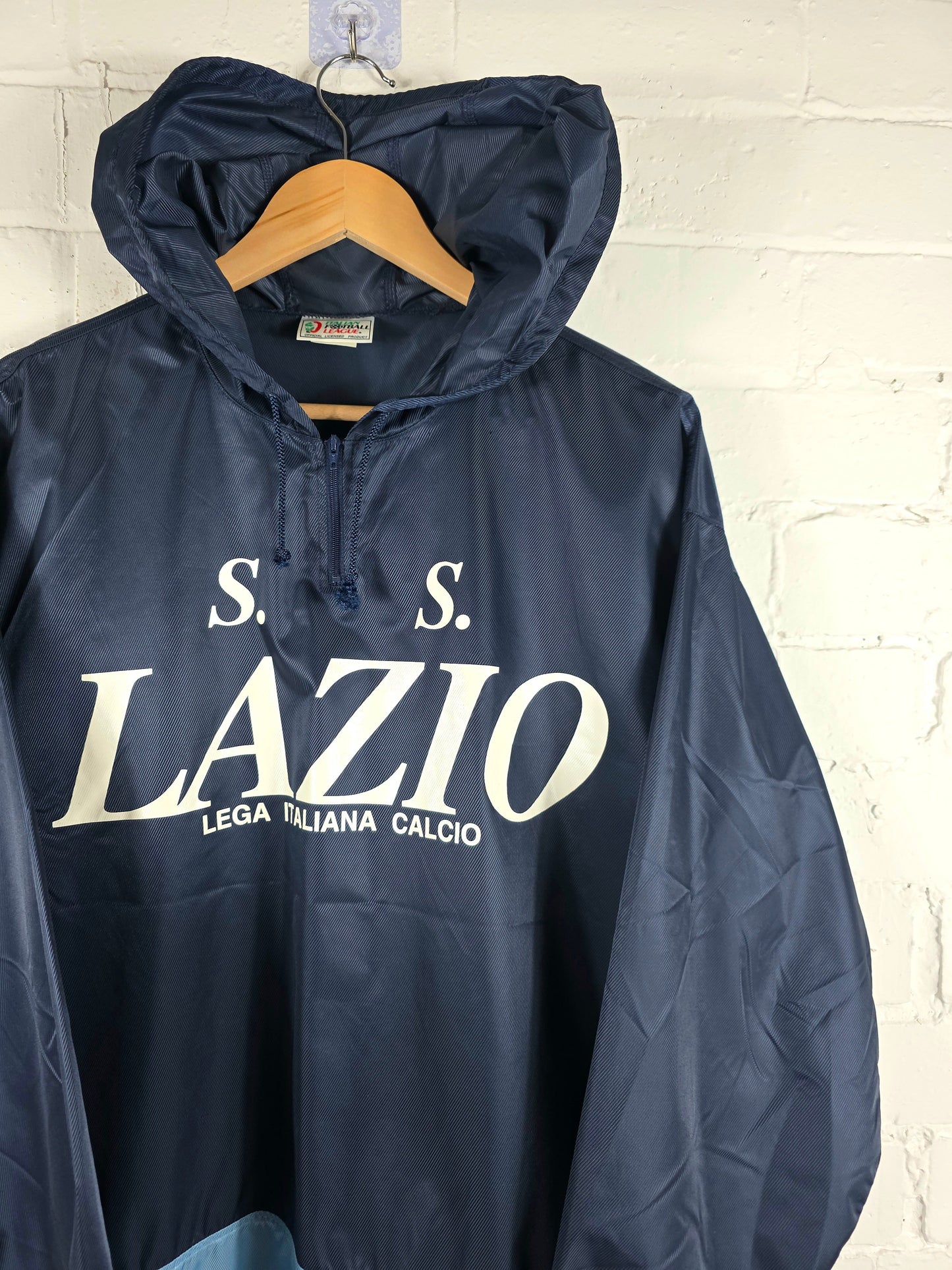 Kappa Lazio 1993 Lega Italiana Calcio Graphic Print Windbreaker Jacket Large