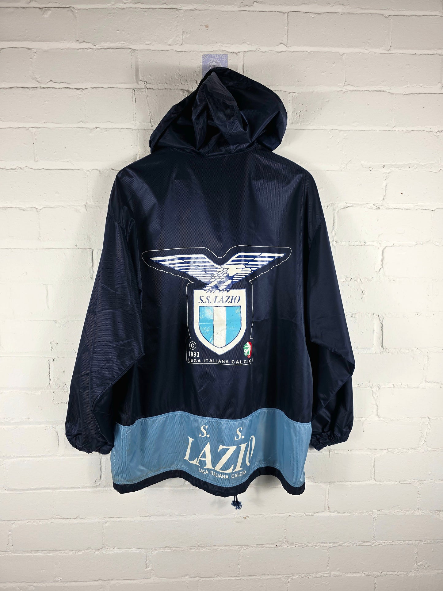 Kappa Lazio 1993 Lega Italiana Calcio Graphic Print Windbreaker Jacket Large