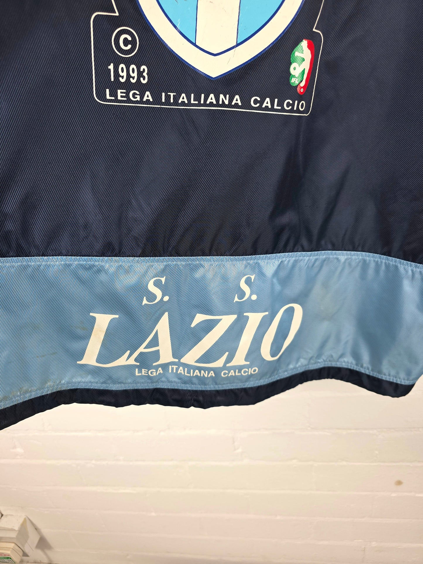 Kappa Lazio 1993 Lega Italiana Calcio Graphic Print Windbreaker Jacket Large