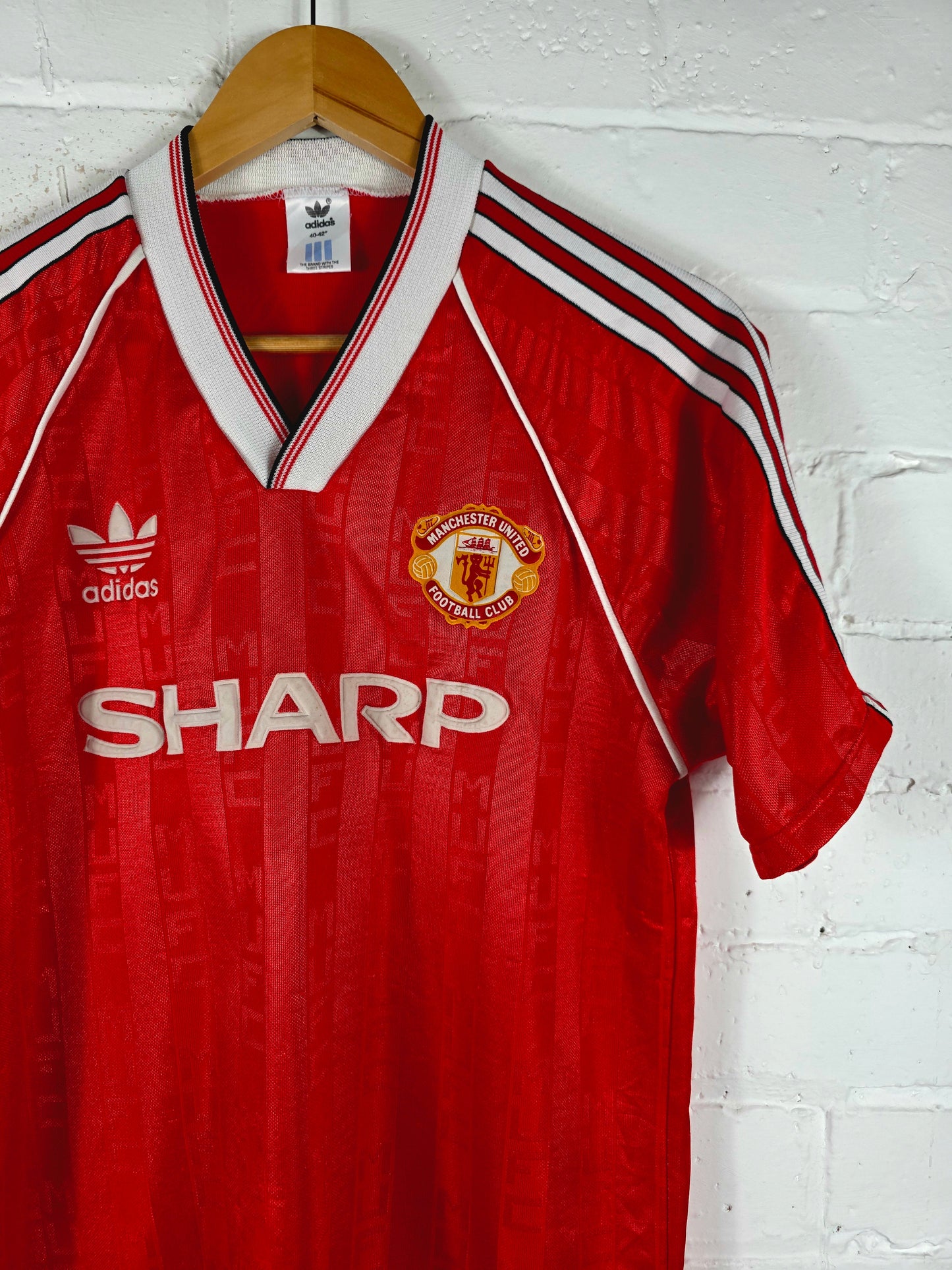 Adidas Manchester United 1988/90 Home Shirt Large