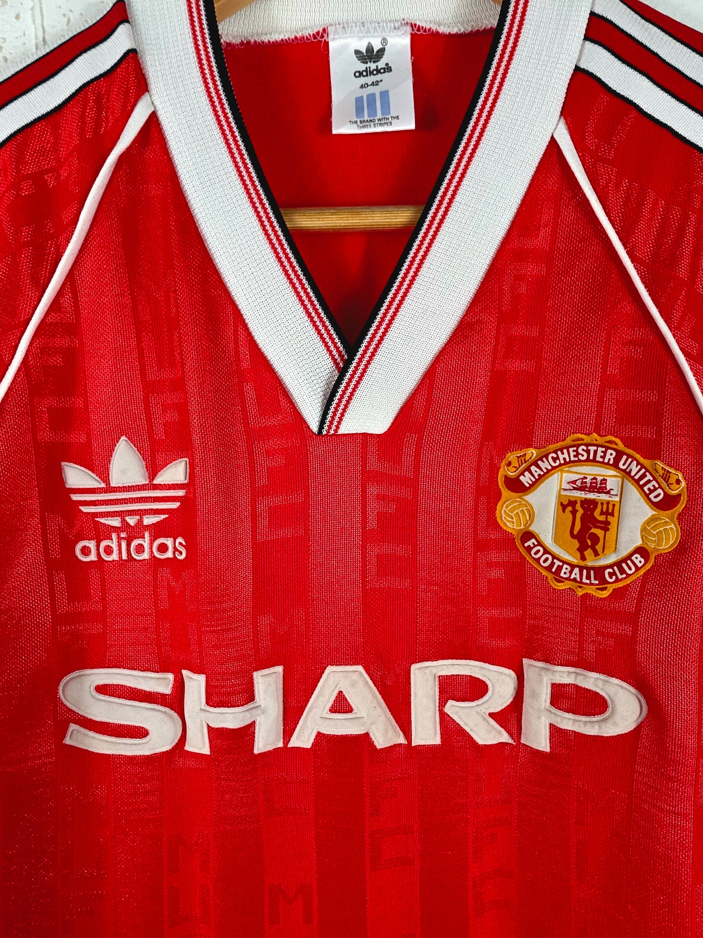 Adidas Manchester United 1988/90 Home Shirt Large