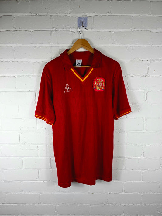 Le Coq Sportif Spain 1988/90 '14 (Górriz)' Match Issue Home Shirt Large