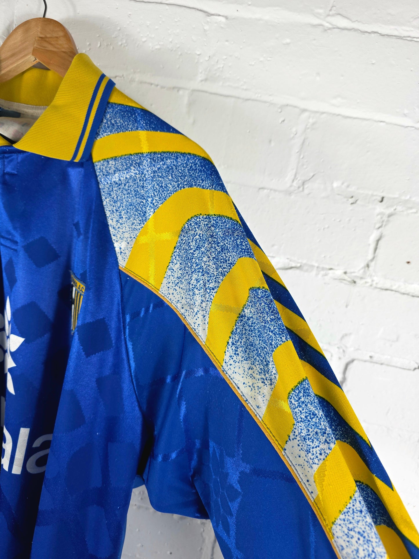 Puma Parma 1995/96 Long Sleeve Player Issue Away Shirt XL