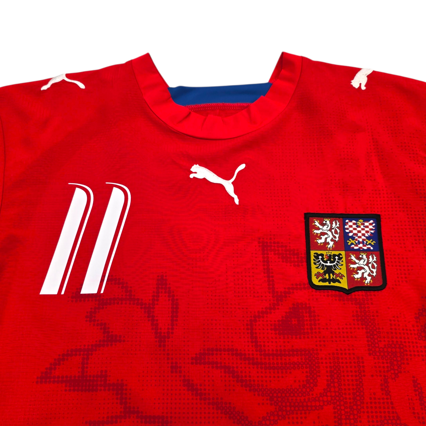 2006/08 Czech Republic Home Football Shirt (M) Puma #11 Nedved