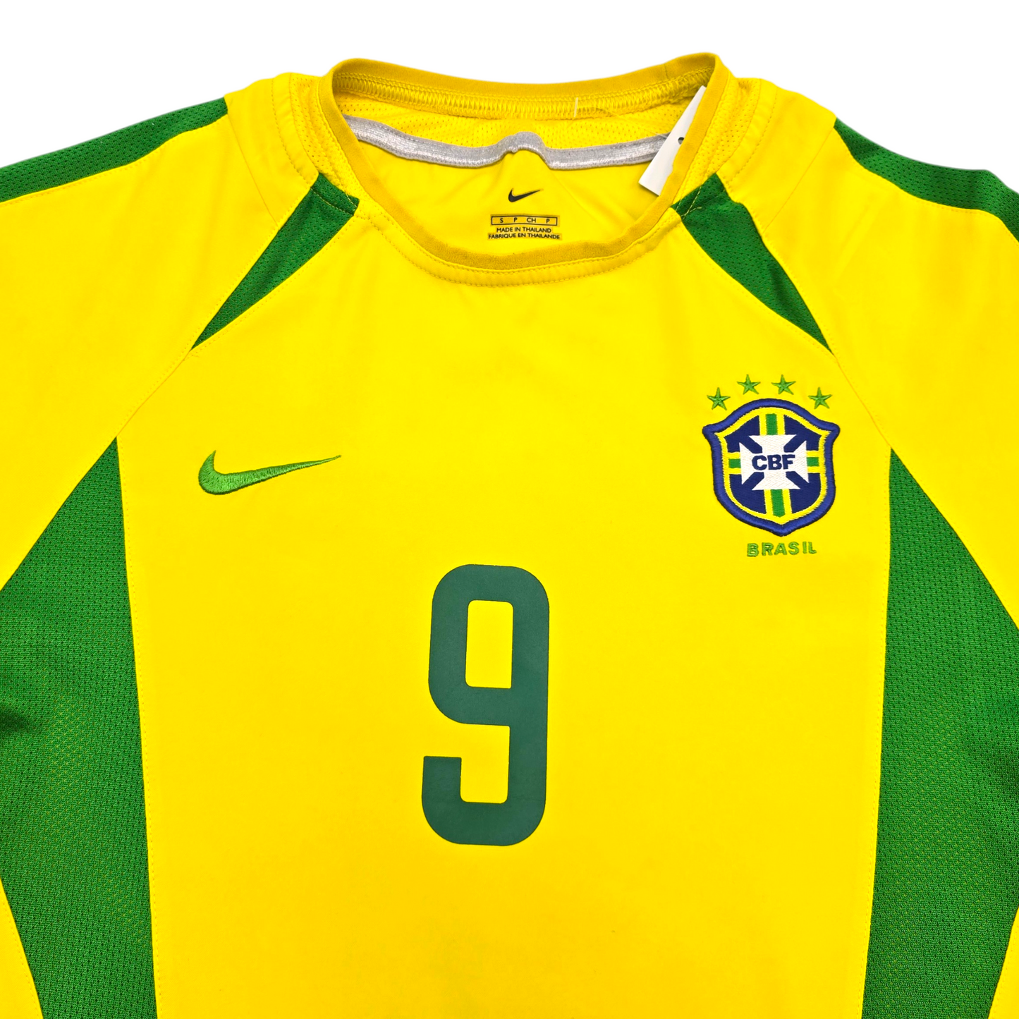 2002/04 Brazil Home Football Shirt (S) Nike #9 Ronaldo