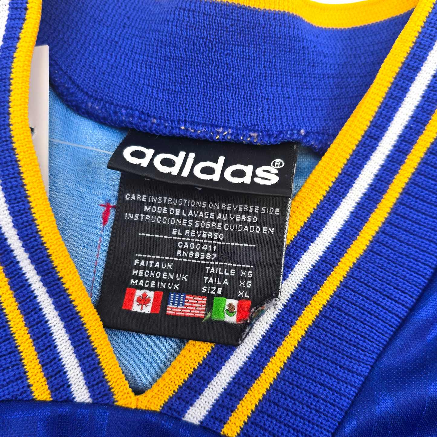 1996/98 Sweden Away Football Shirt (XL) Adidas